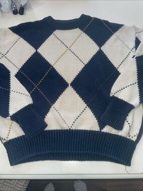 Vintage chunky men’s Structure sweater large